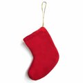 Peking Handicraft 5 x 5 in. Red Sock Ornament 312R